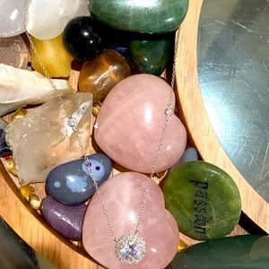 🃏🔘sterling silver and cz necklace